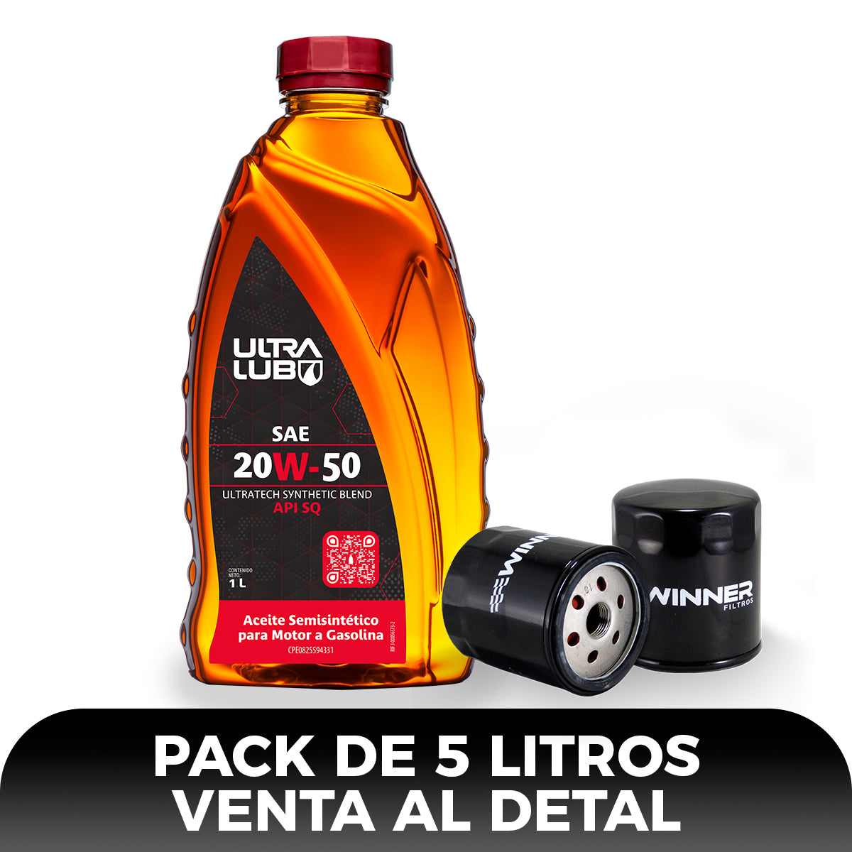 UltraLub Aceite Semisintético 20W50 API SQ