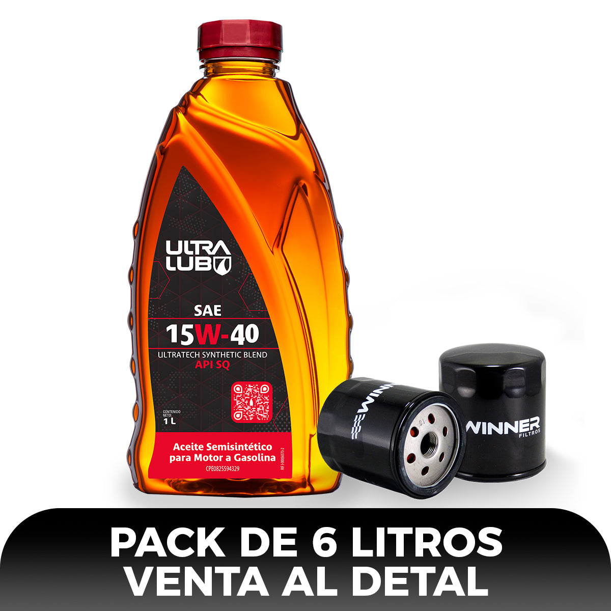 UltraLub Aceite Semisintético 15W40 API SQ