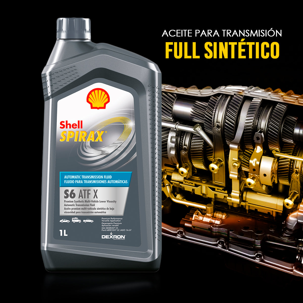 Shell S6 ATF Transmisión  Full Sintético (Dexron VI)